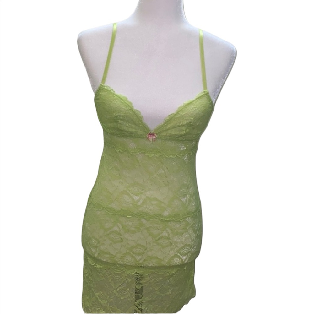 Plush neon lace lingerie lounge dress intimate bra